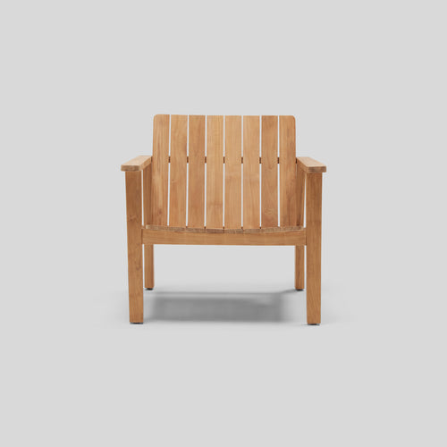 A studio photo of Low Chair - Teak Chair Only